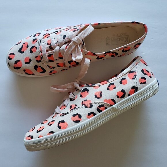NWT – Keds Champion Sneaker Leopard Print - Size 8.5 - Picture 1 of 4